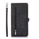 Zipper Card Slot Buckle Wallet Leather Phone Case, For iPhone 15 Pro Max, For iPhone 15 Pro, For iPhone 15 Plus - Image 3