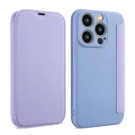 Imitate Liquid Skin Feel Leather Phone Case with Card Slots, For iPhone 15 Pro Max, For iPhone 15 Pro