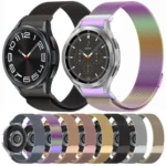 Button Style Milan Magnetic Metal Watch Band - Image 2