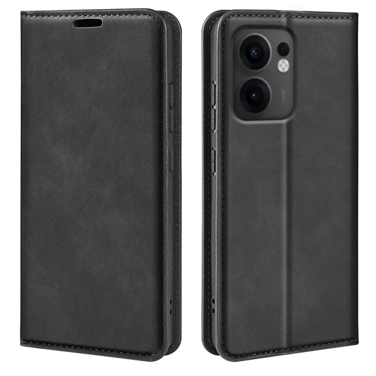 Retro-skin Magnetic Suction Leather Phone Case, For OPPO Reno13 F, For OPPO A3 Pro Global, For OPPO Reno12 Pro 5G Global, For OPPO K12