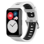 Two-Color Silicone Watch Band