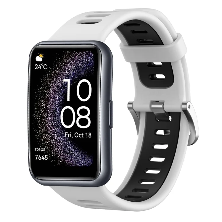 Two-Color Silicone Watch Band
