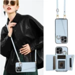 Crossbody Ring Wallet Leather Back Cover Phone Case, For iPhone 14 Plus, For iPhone 15 Pro Max, For iPhone 14 - Image 7