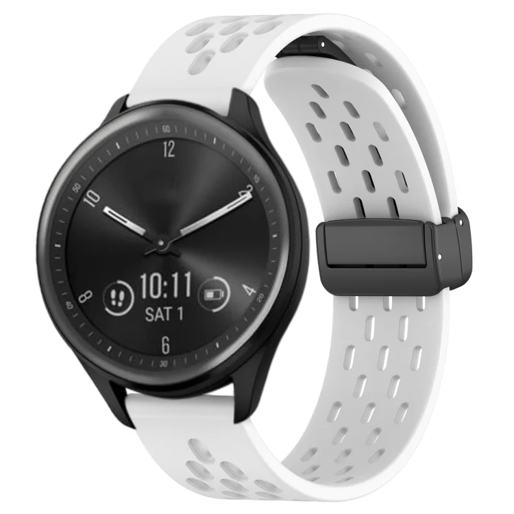20mm Folding Magnetic Clasp Silicone Watch Band