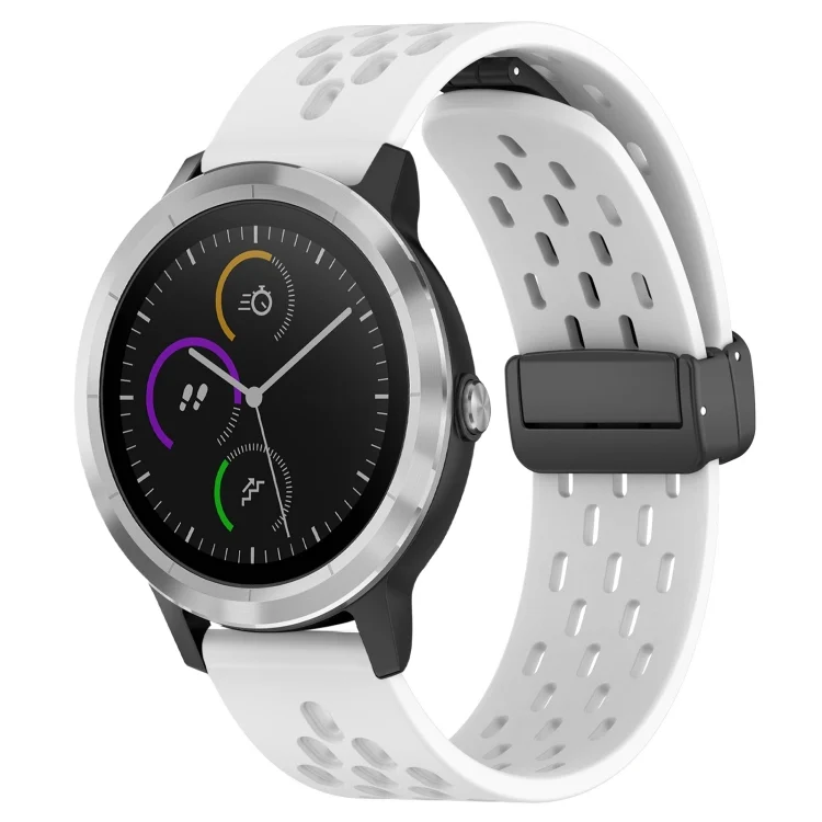 20mm Folding Magnetic Clasp Silicone Watch Band