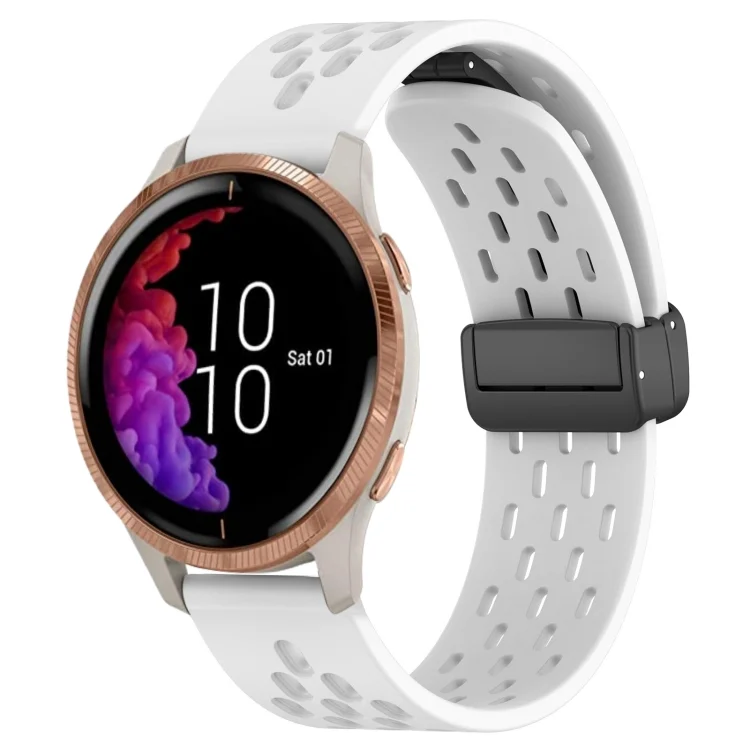 20mm Folding Magnetic Clasp Silicone Watch Band