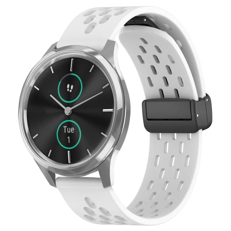 20mm Folding Magnetic Clasp Silicone Watch Band
