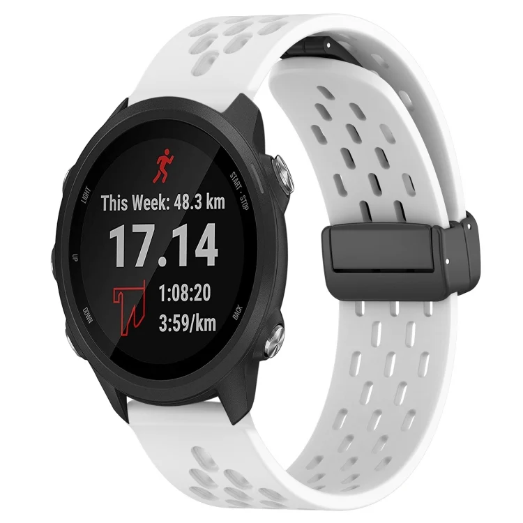 20mm Folding Magnetic Clasp Silicone Watch Band