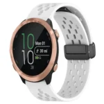 20mm Folding Magnetic Clasp Silicone Watch Band