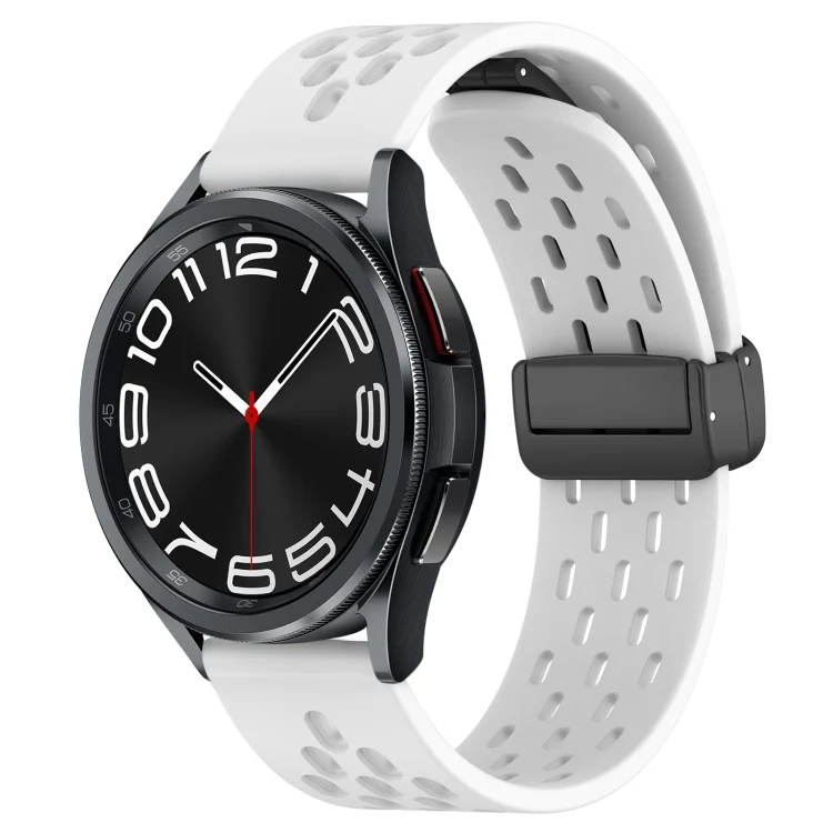 20mm Folding Magnetic Clasp Silicone Watch Band