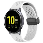 20mm Folding Magnetic Clasp Silicone Watch Band