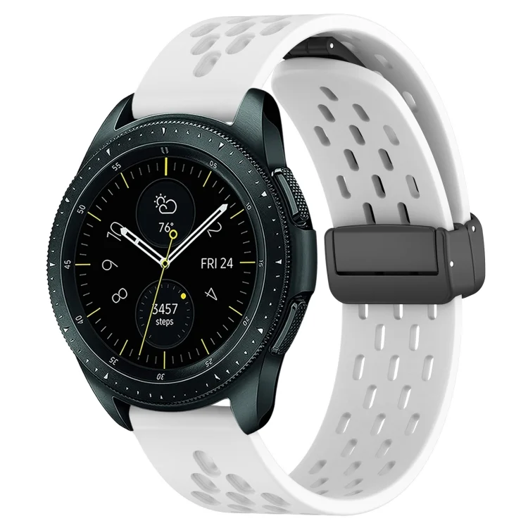 20mm Folding Magnetic Clasp Silicone Watch Band