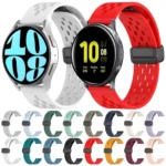 20mm Folding Magnetic Clasp Silicone Watch Band - Image 2