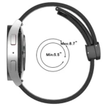 20mm Folding Magnetic Clasp Silicone Watch Band - Image 4