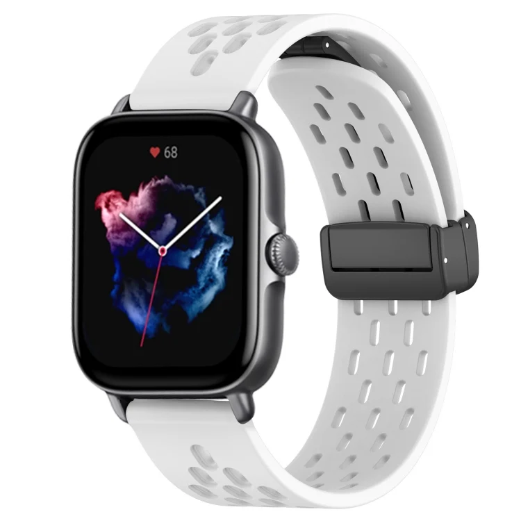 20mm Folding Magnetic Clasp Silicone Watch Band