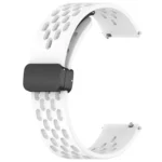 20mm Folding Magnetic Clasp Silicone Watch Band - Image 8