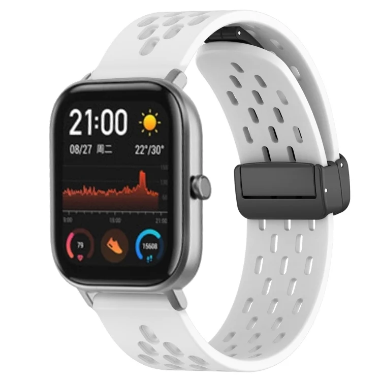 20mm Folding Magnetic Clasp Silicone Watch Band