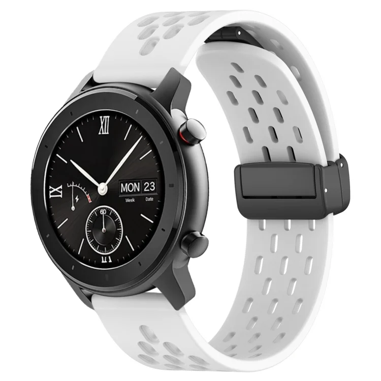 20mm Folding Magnetic Clasp Silicone Watch Band