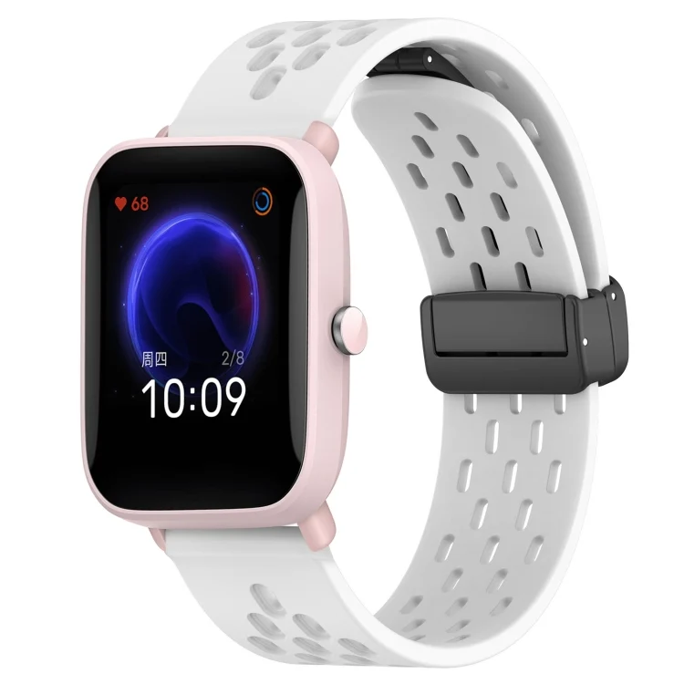 20mm Folding Magnetic Clasp Silicone Watch Band