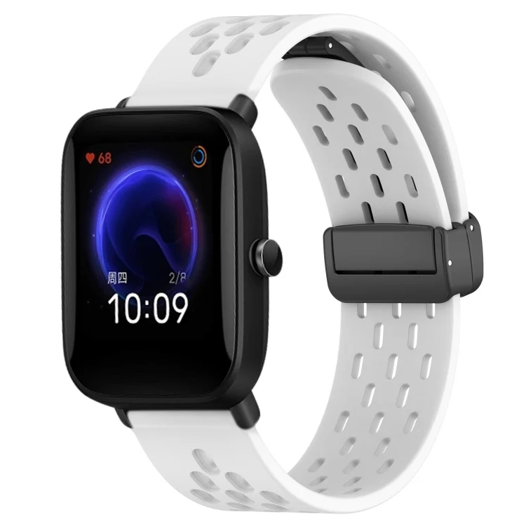 20mm Folding Magnetic Clasp Silicone Watch Band