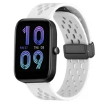 20mm Folding Magnetic Clasp Silicone Watch Band