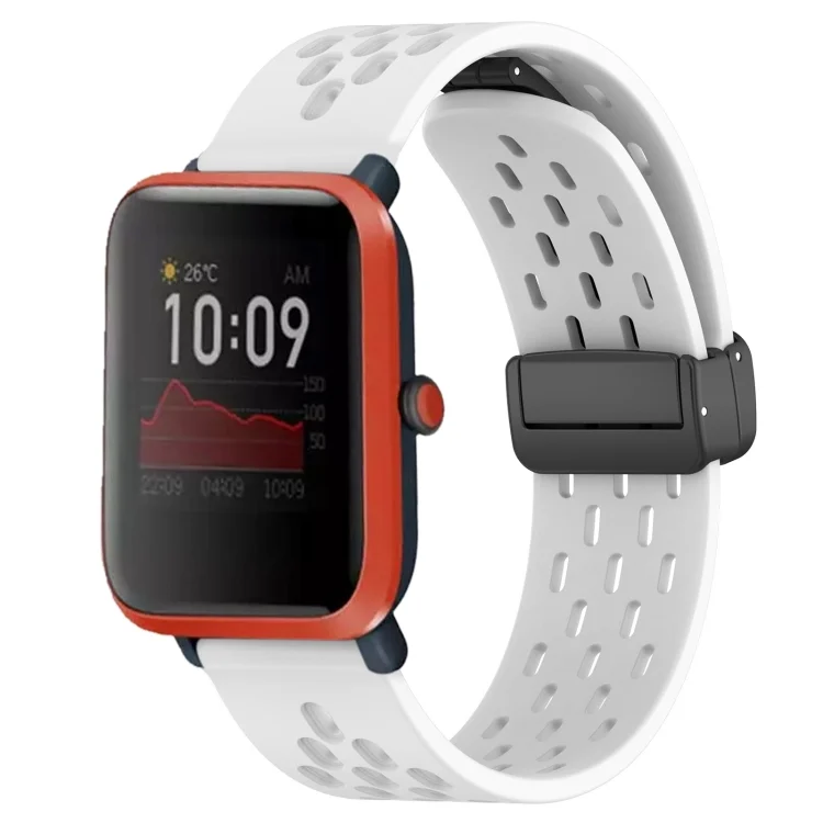 20mm Folding Magnetic Clasp Silicone Watch Band