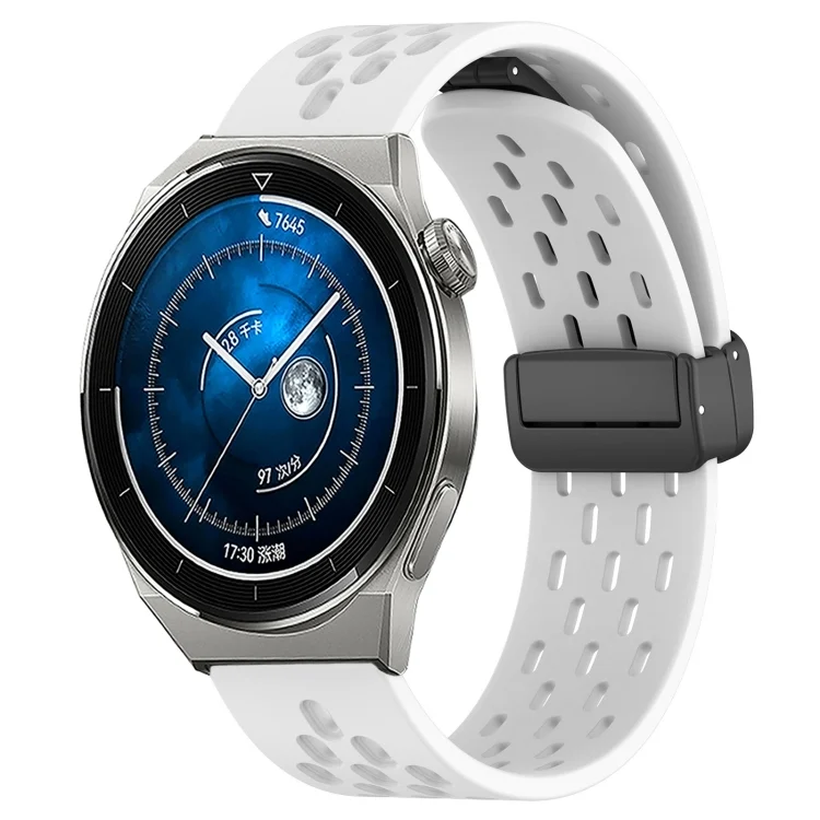 20mm Folding Magnetic Clasp Silicone Watch Band