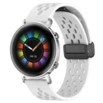 20mm Folding Magnetic Clasp Silicone Watch Band