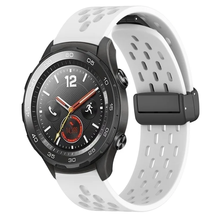 20mm Folding Magnetic Clasp Silicone Watch Band
