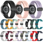 20mm Folding Magnetic Clasp Silicone Watch Band - Image 3