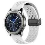 22mm Folding Magnetic Clasp Silicone Watch Band