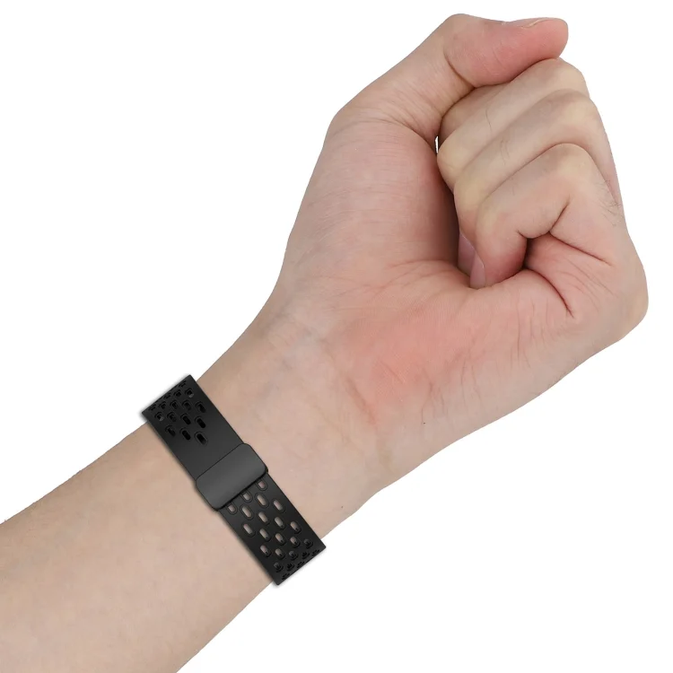 SYA0023402_B5.webp 22mm Folding Magnetic Clasp Silicone Watch Band - Image 6