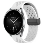 22mm Folding Magnetic Clasp Silicone Watch Band