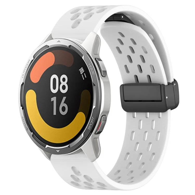 22mm Folding Magnetic Clasp Silicone Watch Band