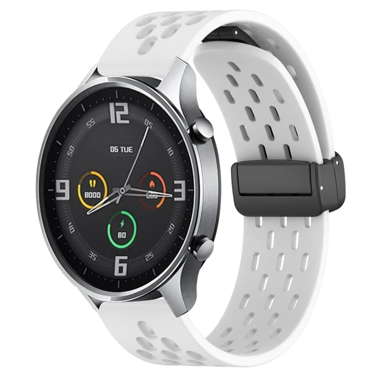 22mm Folding Magnetic Clasp Silicone Watch Band