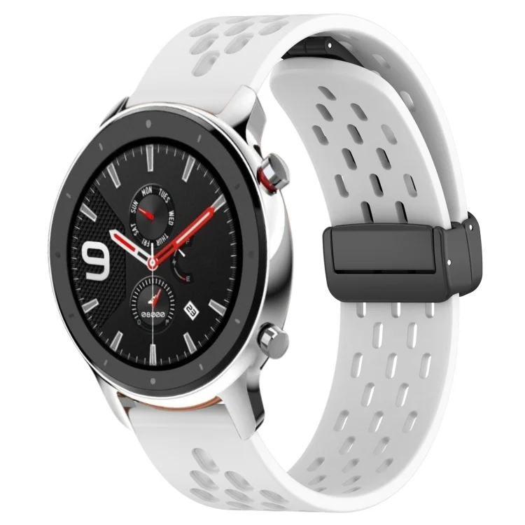 22mm Folding Magnetic Clasp Silicone Watch Band