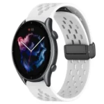22mm Folding Magnetic Clasp Silicone Watch Band