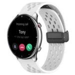 22mm Folding Magnetic Clasp Silicone Watch Band