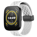 22mm Folding Magnetic Clasp Silicone Watch Band