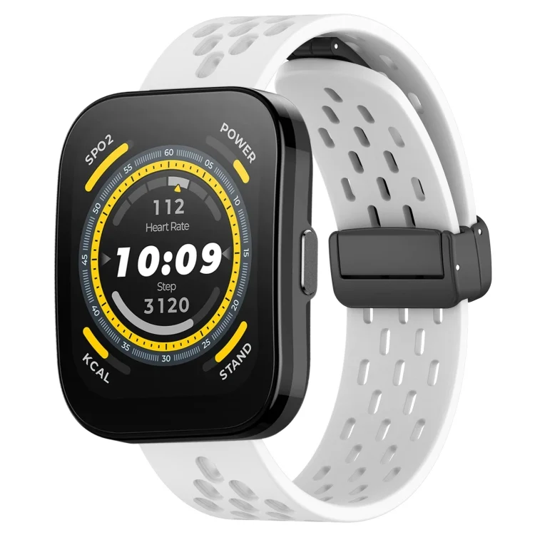 22mm Folding Magnetic Clasp Silicone Watch Band