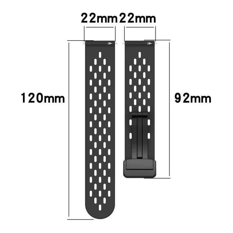 SYA0023405_B5.webp 22mm Folding Magnetic Clasp Silicone Watch Band - Image 6