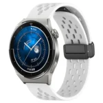 22mm Folding Magnetic Clasp Silicone Watch Band