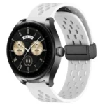 22mm Folding Magnetic Clasp Silicone Watch Band