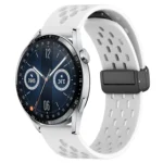 22mm Folding Magnetic Clasp Silicone Watch Band
