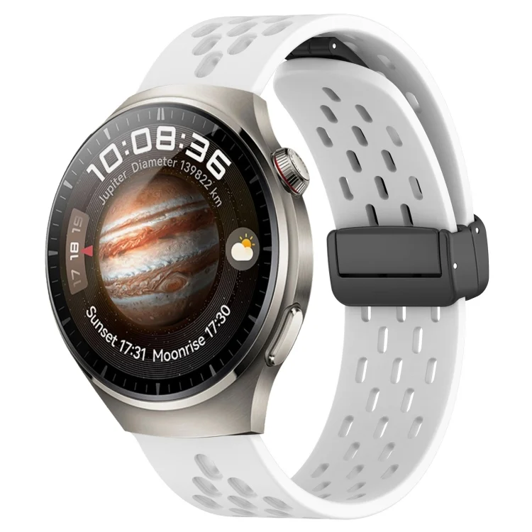 22mm Folding Magnetic Clasp Silicone Watch Band
