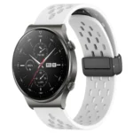22mm Folding Magnetic Clasp Silicone Watch Band
