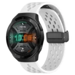 22mm Folding Magnetic Clasp Silicone Watch Band