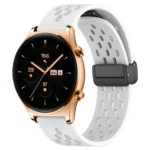 22mm Folding Magnetic Clasp Silicone Watch Band