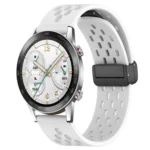 22mm Folding Magnetic Clasp Silicone Watch Band