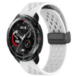 22mm Folding Magnetic Clasp Silicone Watch Band